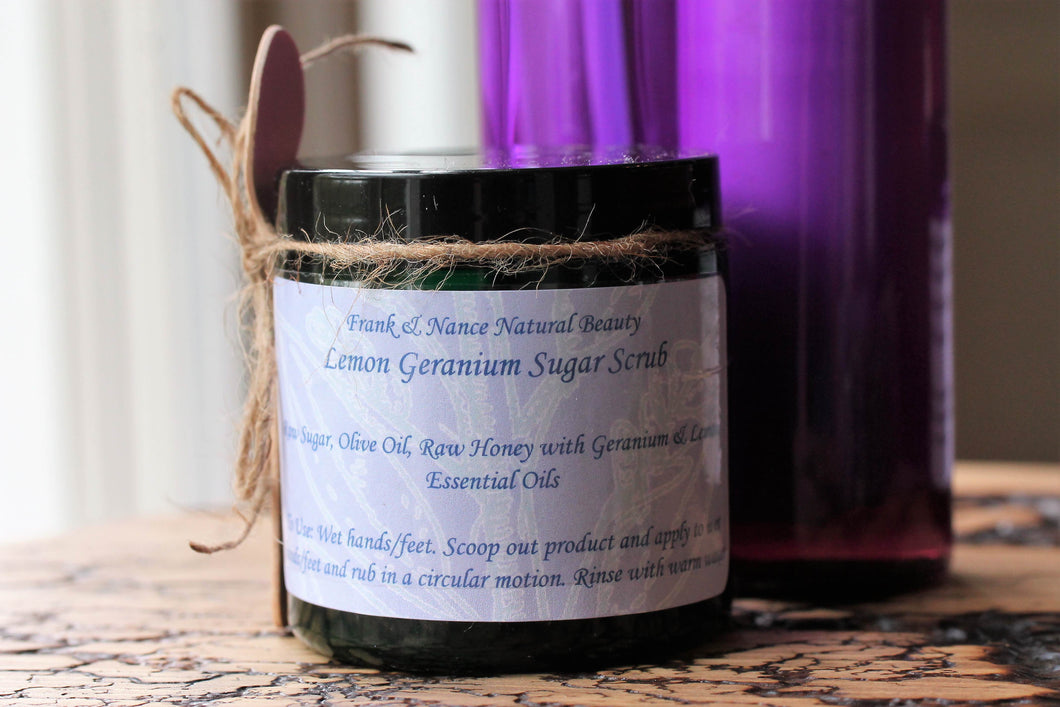 Lemon Geranium Sugar Scrub